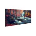 thumbnail image 4 of Chic Home Autumn Forest 3 Piece Set Wrapped Canvas Wall Art, 4 of 4