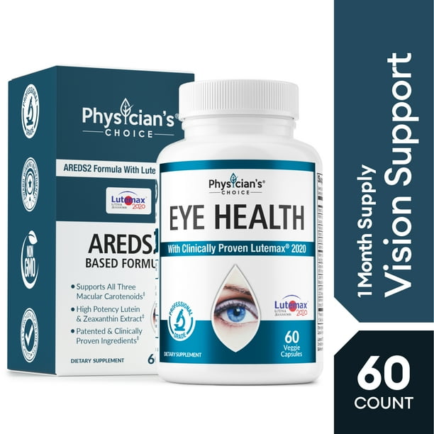 Physician's Choice Eye Health Areds2 Based Formula, 60 Veggie Capsules