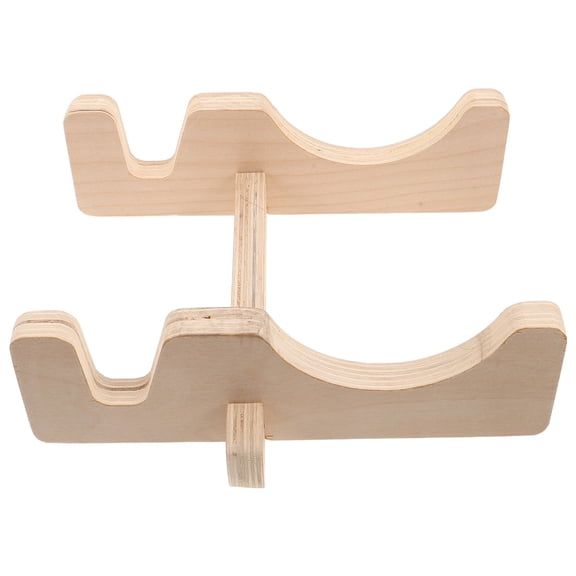 HOOWIFFY Freestanding Wooden Skateboard Rack for Skateboard and Surfboard