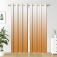 thumbnail image 6 of Nanqianyi Ombre Blackout Curtains, Orange White Gradient Curtains Living Room Window Decor, Thermal Insulated 2 Panels Drapes, 52 x 63 Inch Length, Sunset Orange, 6 of 7