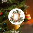 thumbnail image 3 of Christmas Coffee Christmas Ceramic Ornament Hot Fresh Cafe 2024 Ornament Christmas Home Office Tree Decorations Christmas Ornament for Family Sister Friend, 3 of 8