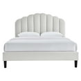 thumbnail image 4 of Modway Daisy Performance Velvet Twin Platform Bed in Light Gray, 4 of 9
