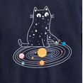thumbnail image 3 of Instant Message - Cat Solar System - Toddler & Youth Crewneck Fleece Sweatshirt, 3 of 6