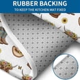 thumbnail image 4 of White Highland Cow Flower Barrel Pattern Bathroom Rugs Sets 3 Piece,Toilet Cover Set,Absorbent Non Slip Bathroom Mats Sets with U-Shaped Contour Rug Toilet Rug Set, 4 of 5