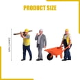 thumbnail image 7 of 3 Pieces Construction Worker Mini People Figurine Resin Hand Painted for Car Display Collectors Decor, 7 of 7