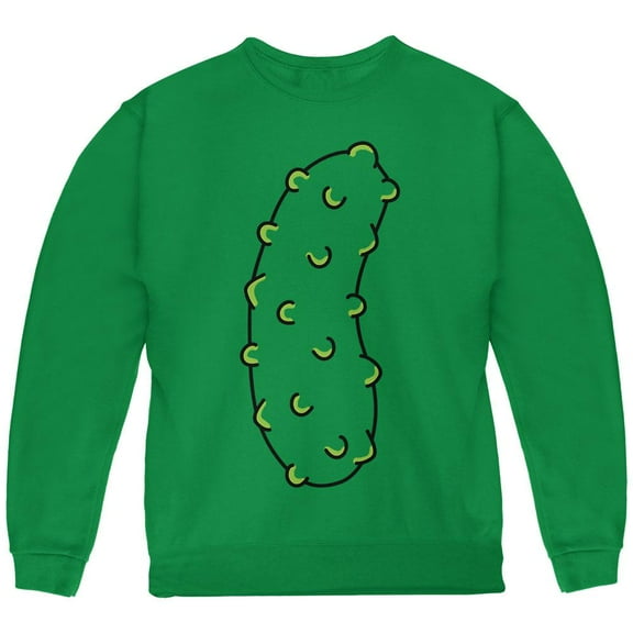 Halloween Vegetable Pickle Costume Youth Sweatshirt Green YXL
