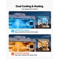 thumbnail image 2 of KFFKFF RV Air Conditioner, 15000 BTU RV AC Unit, 120V Ducted Rooftop Air Conditioner with Heat Pump & Cooling, Variable Speed Easy Install Quiet AC Unit, White, 2 of 9