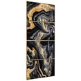 thumbnail image 5 of "Golden Veins Set" Crystallus Epoxy Coated Wrapped Framed Glossy Abstract Canvas Wall Art with Heavy Acrylic Crystal Shards Embellishments, Gold Foil Accents, 5 of 12