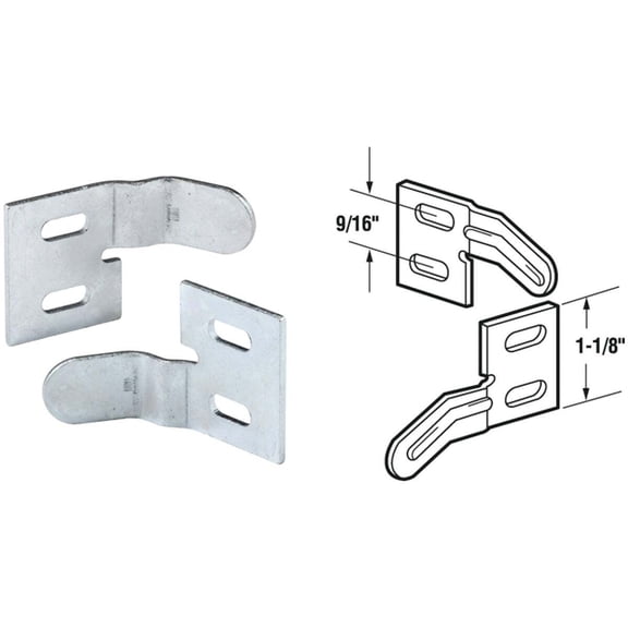 Bi-Fold Door Surface Aligner, Universal, Handed (2-pack)
