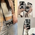 thumbnail image 2 of 3d Retro Camera Case Compatible With Iphone 14 Pro Max/14 Plus/14 Pro/14, Soft Tpu Cover With Lanyard, 2 of 5