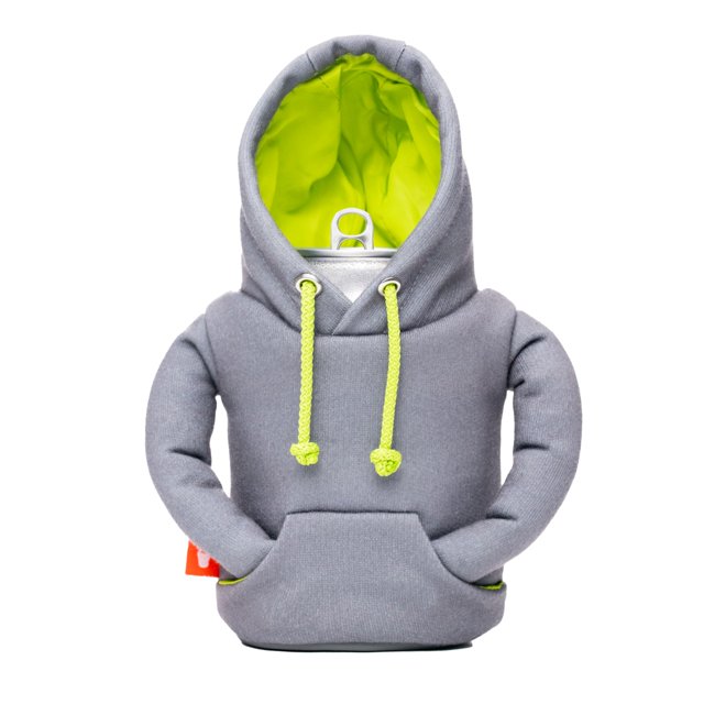 Enfriador Aislante para Latas Puffin "The Hoodie" Sudadera Color Estaño