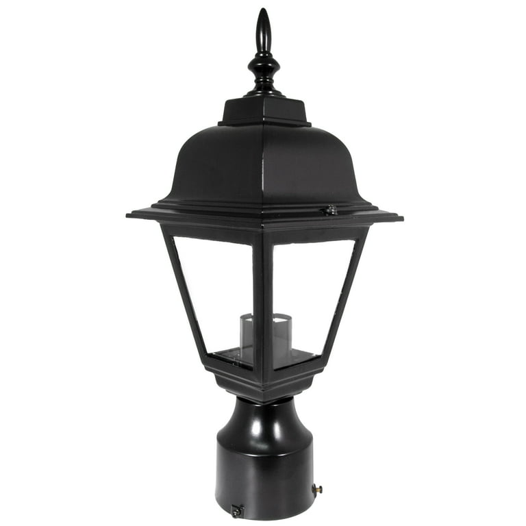 Design House Canterbury 1-Watt 19-in Black Traditional Post Light Design House Canterbury 1-Watt 19-in Black Traditional Post Light