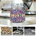 thumbnail image 6 of Yayeee Ashtray with Lid for Cigarette Smokeless Stainless Steel Home Ash Holder, Yellow Wavy Plaid, 6 of 7