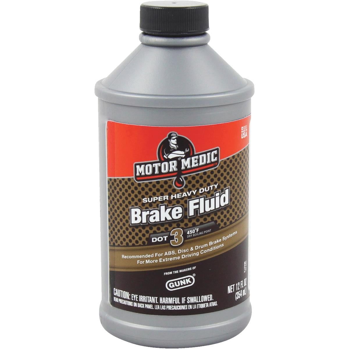MotorMedic 12 Oz. Super HeavyDuty DOT 3 Brake Fluid M4312 Walmart