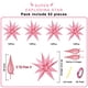 thumbnail image 2 of Globo FUNTOOB Forma de estrella rosa metalizada 50 unidades, 2 of 9
