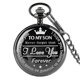 thumbnail image 1 of Engraved Pocket Watch To Son I Love You Gifts From A Mom Dad Birthday Gift Fob Watches Chains, 1 of 5