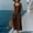 Brown 12, variant on Karymi Summer Tops for Women 2025 2-Piece Outfit, Square Neck Sleeveless Button Front Tank Top   Elastic Waist Wide Leg Capri Pants, Summer Vacation Set Short Sleeve Shirts for Women
