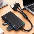 thumbnail image 2 of USB/Type C Card Reader MS Card Reader Adapter Transfer Connector Simultaneously Read For Laptop Computer, 2 of 8