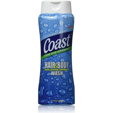 Coast Hair & Body Wash, Classic Scent 18 oz (Pack of 3)