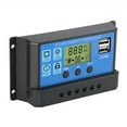 thumbnail image 2 of Maoww 12/24V Solar Charge Controller with Dual USB Port and LCD Display for Domestic Commercial Industrial Applications, 2 of 9