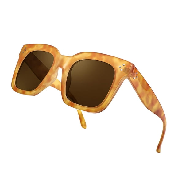 Gafas de Sol FEISEDY Vintage Cuadradas Grandes para Mujer B2486