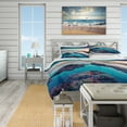 thumbnail image 4 of Designart 'Blue Sicily Island' Coastal Duvet Cover Set, 4 of 4
