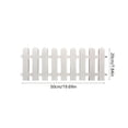 thumbnail image 3 of Garden Fence Border White Plastic Mini Edging for Flower Beds, Easy Install Decorative Yard Fence for Garden, Lawn, Paths, Pet Protection, 3 of 7