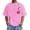 Pink, variant on Men’s Distressed Graphic Print Washed Tee for Casual Everyday Wear Casual Shirt for and Street Style