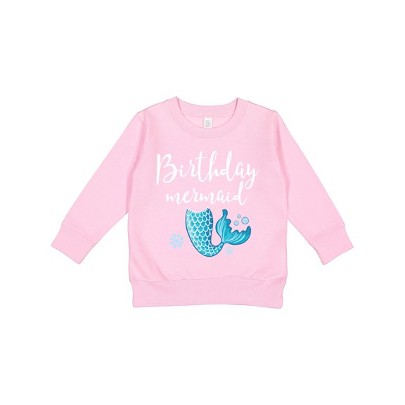 Inktastic Birthday Mermaid Girls Party Toddler Sweatshirt