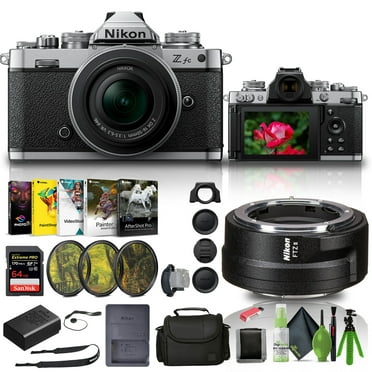 Nikon Zfc Mirrorless Camera with 16-50mm Lens Silver  (1675)   FTZ II Adapter   More