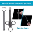 thumbnail image 2 of ANGCURE Lube Applicator Syringes, Lubricant Tube Shooter with Smooth Rounded Cap for Men, Women & Couples, Reusable, Easy Use & Clean [10ml Scales][Gray], 2 of 5