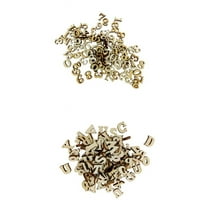 QccHieUs 200 Unfinished Wooden Letters Alphabet Wooden Embellishments for Kids Crafts