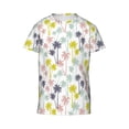 thumbnail image 4 of Wukai Hawaiian Coconut Tree Youth Unisex Short Sleeve T-Shirt for Boys, Girls, Teens, and Kids-X-Small, 4 of 7