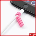 thumbnail image 4 of WUJU [Venta Al Por Mayor] 2 Piezas De Cable Espiral Enrollador Línea De Datos De Carga De Auriculares Protector De Ahorro Funda Protectora, 4 of 4