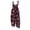 #01Black, variant on Women Retro Sketch Checkered Pumpkin Bat Print Linen Blend Halloween Loose Suspender Overalls Jumpsuits Black 2XL