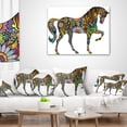 thumbnail image 4 of Designart Cheerful Horse - Animal Throw Pillow - 16x16, 4 of 5
