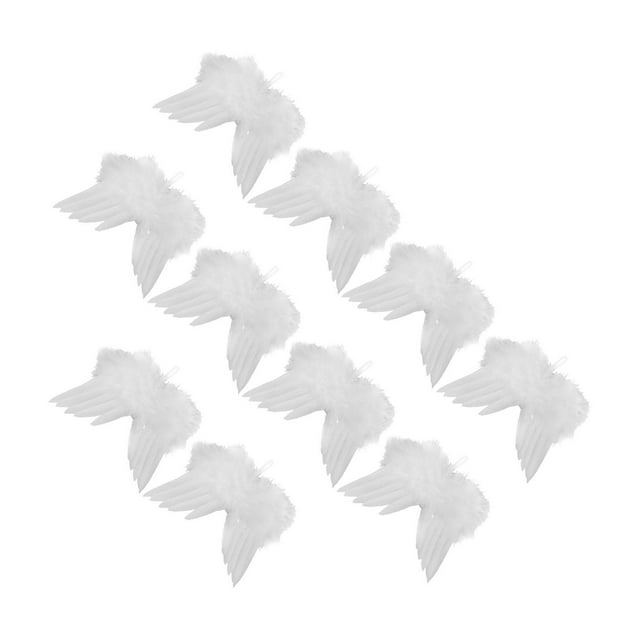 yingyy 10piece Angel Wing Celebration Essential Reusable Feathers Wing Ornament For Wedding Home Hanging
