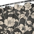thumbnail image 4 of Country Garden Rose and Bee Pattern Shower Curtain 72x84, Rustic Floral Style with Hooks and Quick-Dry Fabric, 4 of 5
