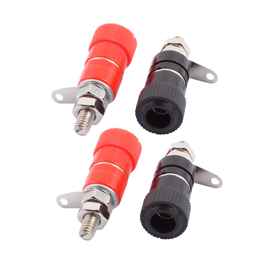 Audio Amplifier Speaker 4mm Banana Plug Connector Binding Post Red