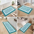 thumbnail image 6 of Findosom 3pcs Bathroom Rugs Set with U-Shaped Mat, Non Slip, Quick Drying, Ultra Soft and Water Absorbent Bath Rug Mat Carpet Machine Washable 20"x32"+20"x59"+U Shape 20"x24" Aqua, 6 of 7