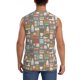 thumbnail image 4 of Fotbe Kitchen Food Men's Camiseta sin Mangas Estampada para Hombres, Playera Casual para Gimnasio, Entrenamiento, Playa-3X-Large, 4 of 7