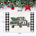 thumbnail image 2 of Juego de manteles individuales de invierno con nieve, manteles individuales navideños de temporada, para decoración de fiestas, cocinas y comedores, 2 of 5