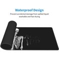 thumbnail image 4 of Goth Skeleton Gaming Mouse Pad XL Large Extended Desk Mat Computer Non Slip Rock and Roll Skull Desk Pad for Home Office 31.5 X 11.8 in, Black, 4 of 6