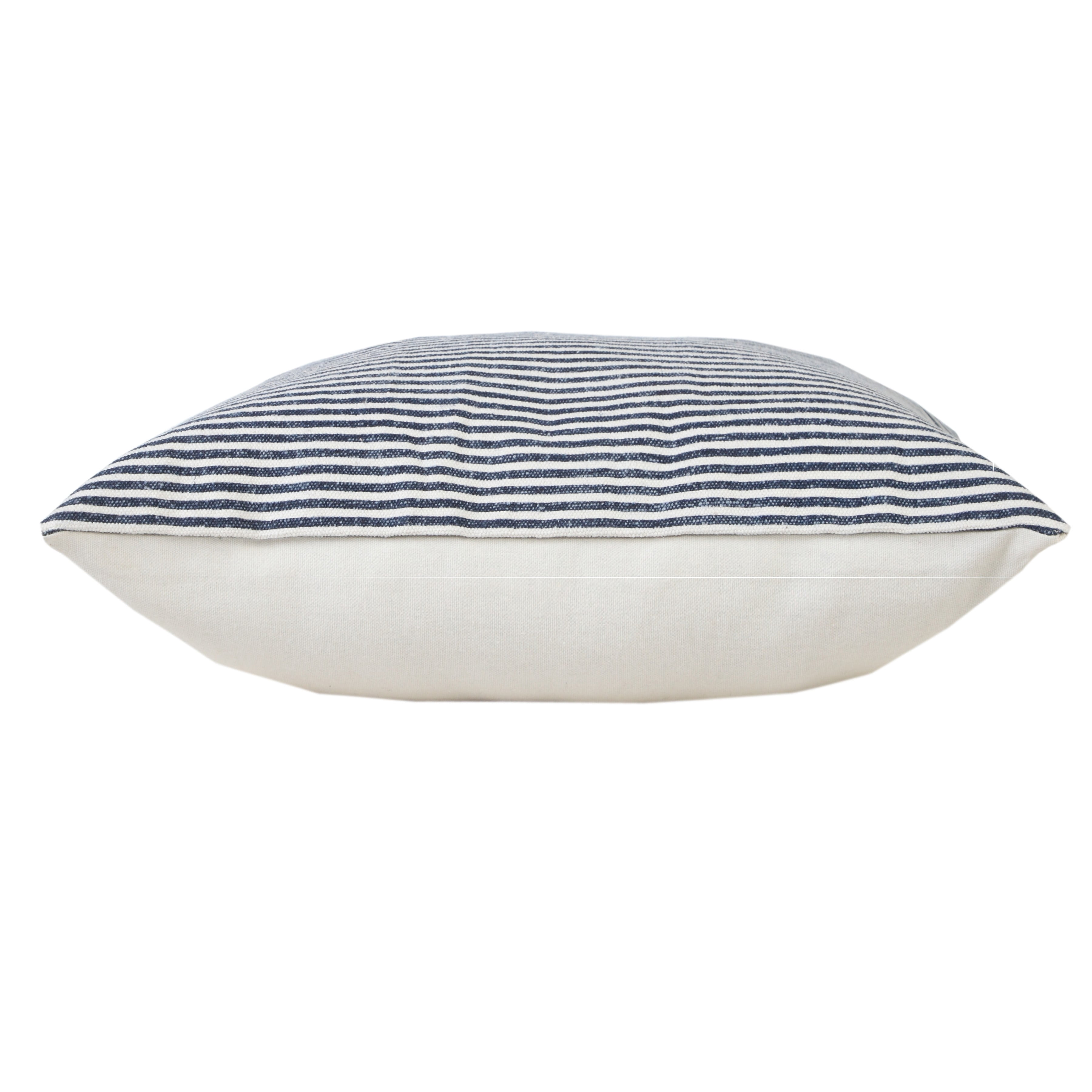 Ox Bay Hampton Set of 2 Striped 20" x 20" Blue/White Cotton Adult Decorative Throw Pillows