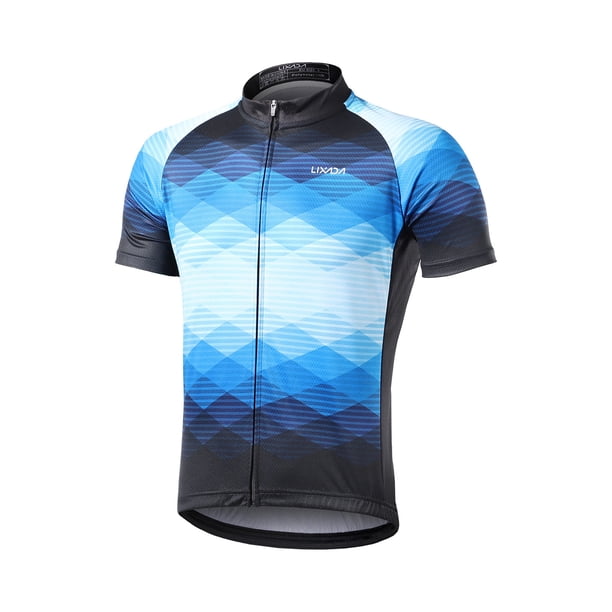 Maillot Ciclista Manga Corta Para Hombre - Con 3 Bolsillos Traseros Reflectantes
