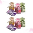 thumbnail image 5 of Raindrops Small Drawstring Bag for Storage Made of Polyester Cotton with Beautiful Flowers in Assorted Colors 8PCS, 5 of 8