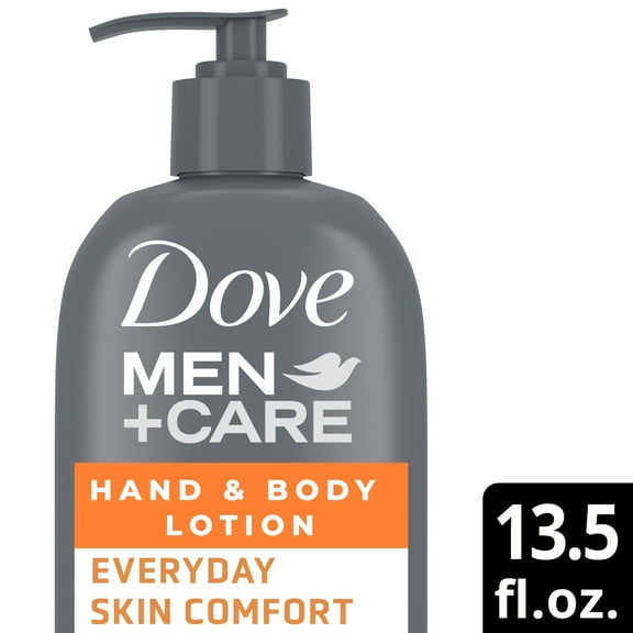 Dove Men Care Everyday Skin Comfort Non Greasy Hand and Body Lotion, Light, 13.5 fl oz