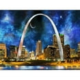 thumbnail image 3 of CafePress - Spacey St. Louis Skyline Mugs - 15 oz Ceramic Large White Novelty Mug, 3 of 6