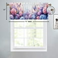 Dreamy Butterfly Curtain Valances for Kitchen Colorful Flowers Spring