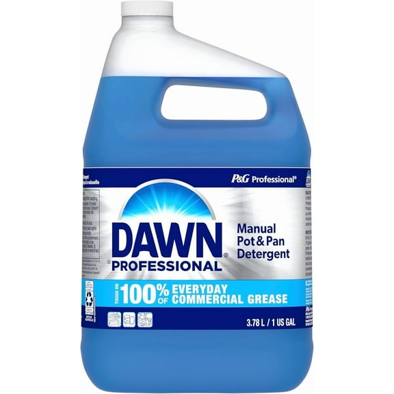 Dawn Professional Manual Pot and Pan Dish Detergent, 1 Gallon/128 Oz, Professional Liquid Dish Soap in Bulk for Commercial Use
